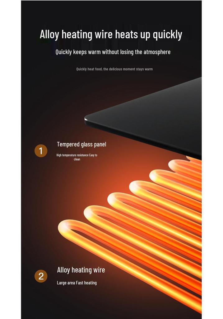 Smart Hotel Multifunctional Warming Plate: Constant Temperature Dining Table Heating Pad for Food and Beverage.