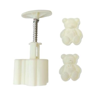 50g Cute Beer Shape Plastic Mooncake Molds Mooncake Mold DIY Baking Accessories