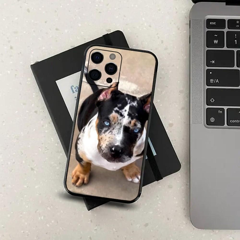 

Pit Bull Pet Dog Animal Phone Case For Apple iPhone 15,14,13,12,11,Pro,X,XS,Max,XR,Plus,Mini Soft Black Cover iPhoneXR