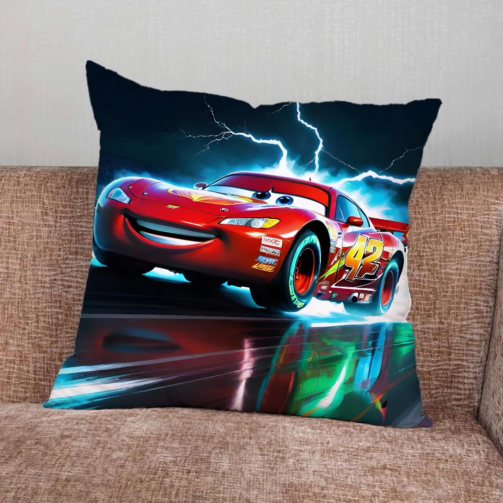

Cars Flash M-McQueen 95 Pillow Case For Home Bedroom Car Office Decoration Living Room Sofa Cushion Cover Suitable 16x16Inch