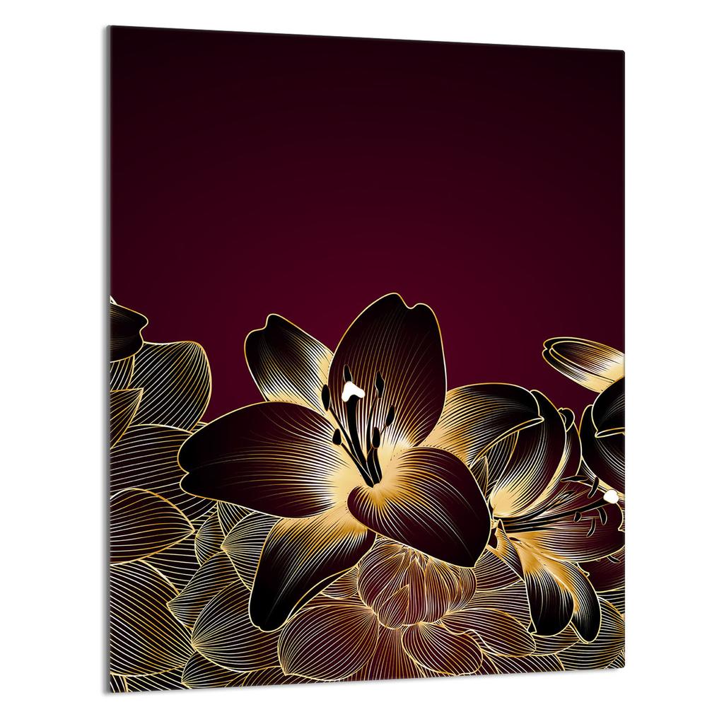 SZKLANA DESKA DO KROJENIA 40x52 Orchidea