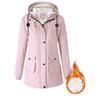 Outdoor Sports Winter Parkas Women's Berber Fleece-padded Jacket Hooded Coats Oversize Loose Windproof Rainproof Outerwear