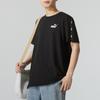 Puma Loose Fit Brand Logo Printed American Vintage Crew Neck Short Sleeve T-Shirt Men Tops Black 670931-01