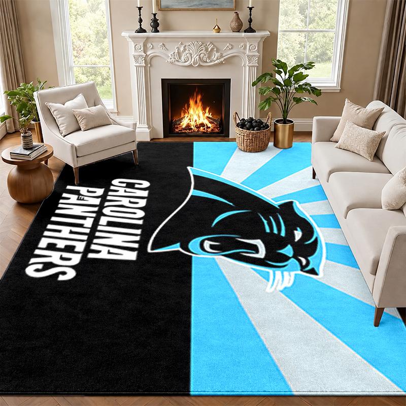 Carolina Panthers Carpet Door Mat for Living Room or Bedroom Protective Mat Under Chair Office Decoration Christmas Gift Birthday Present