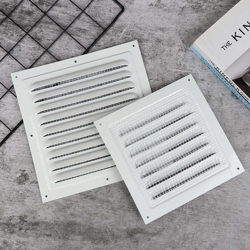 1Pc 100-250Mm Aluminum Alloy Air Vent Grille Air System Net Cover Screen Exhaust Outlet Square Heating Cooling Vents Plate