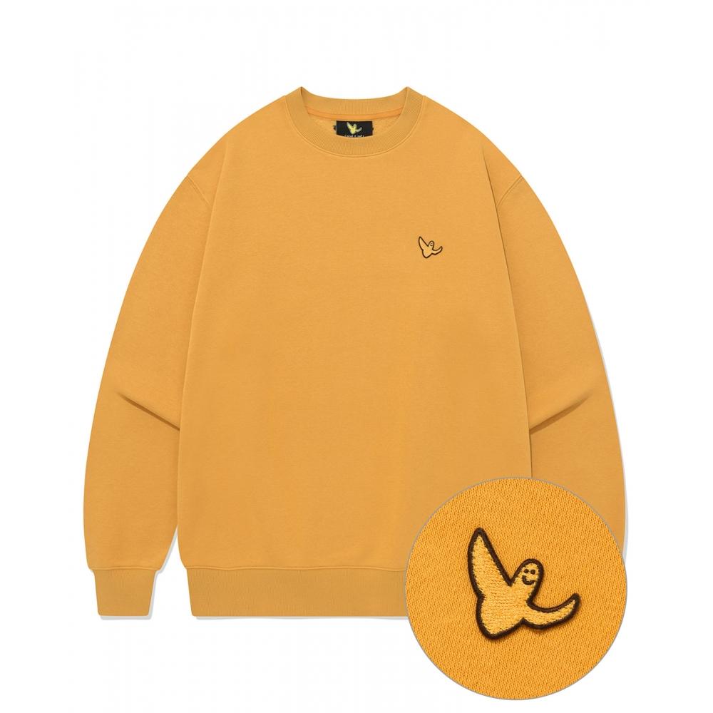 

WHATITISNT 23FW Angel Wappen Sweatshirt Mustard