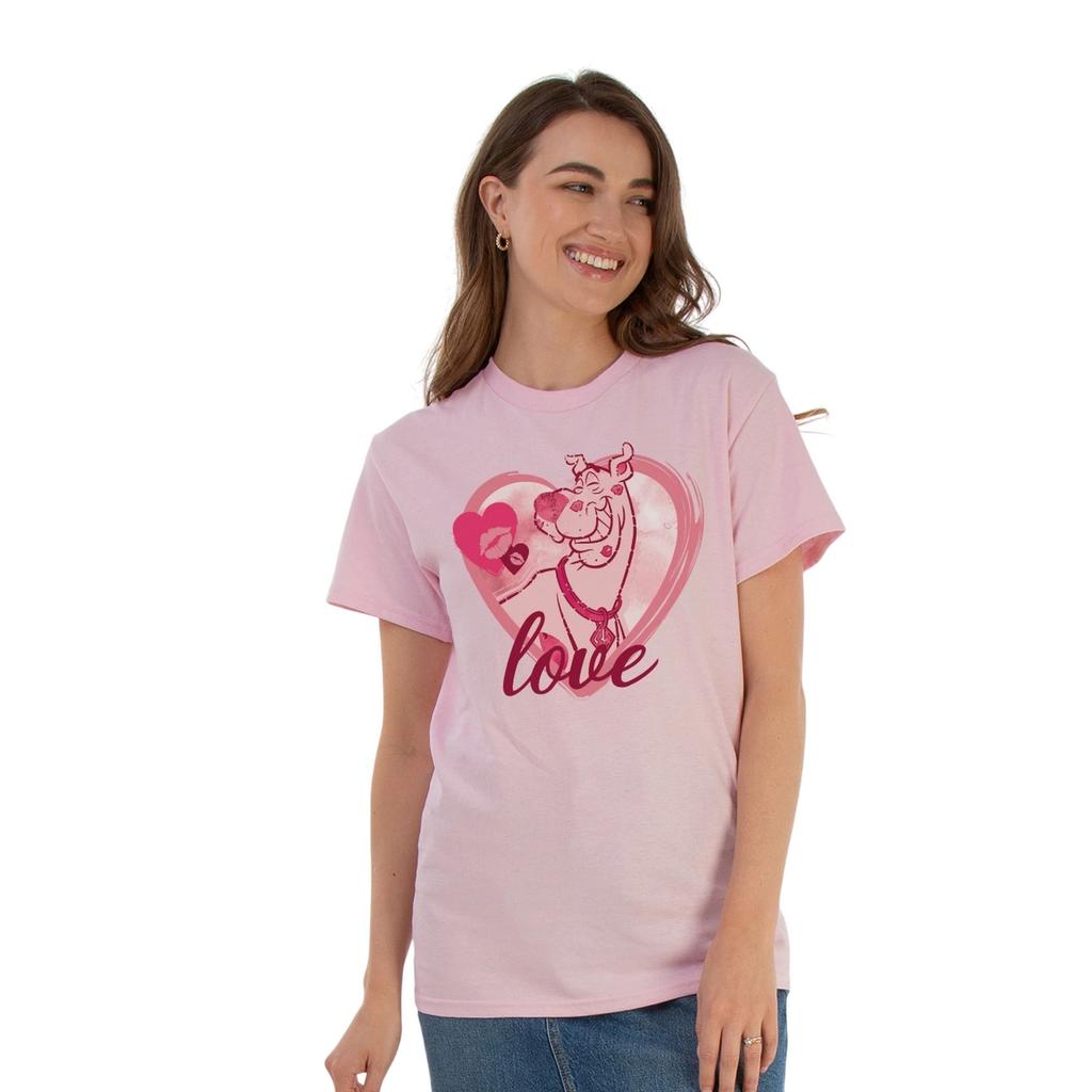 Scooby Doo Womens/Ladies Love Kisses Cotton Boyfriend T-Shirt
