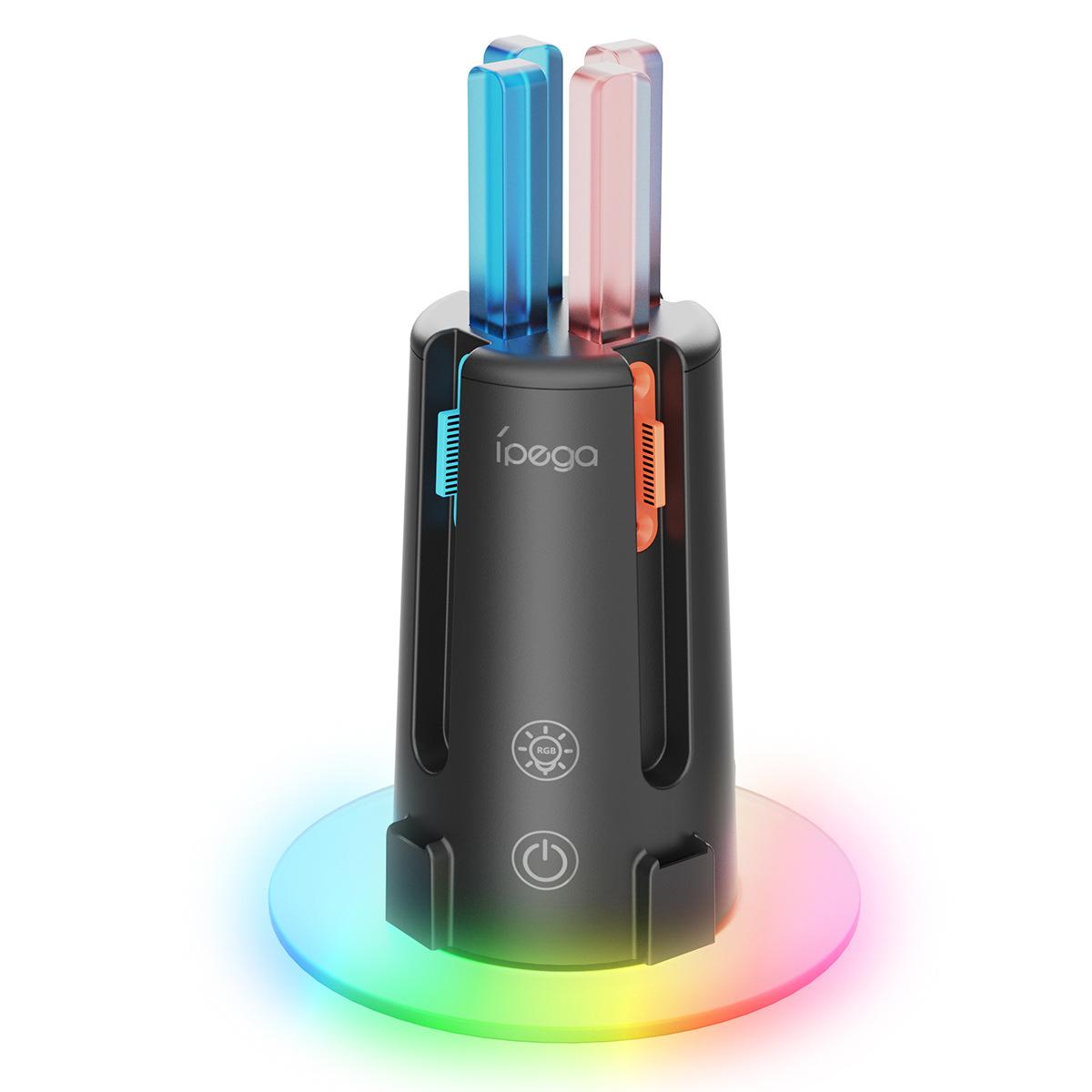 

IPEGA PG-SW2203 4 in 1 Charging Station for Nintendo Switch/Switch 2 Joy-Con Controller Charger Dock with RGB Light