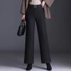 Autumn Winter Thicken Straight Pantalones Womens Wide Leg Pants Elegant Baggy High Waist Warm Pantalon
