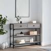 Vidaxl Console Table, Grey Sonoma Oak, 100X25X75 Cm