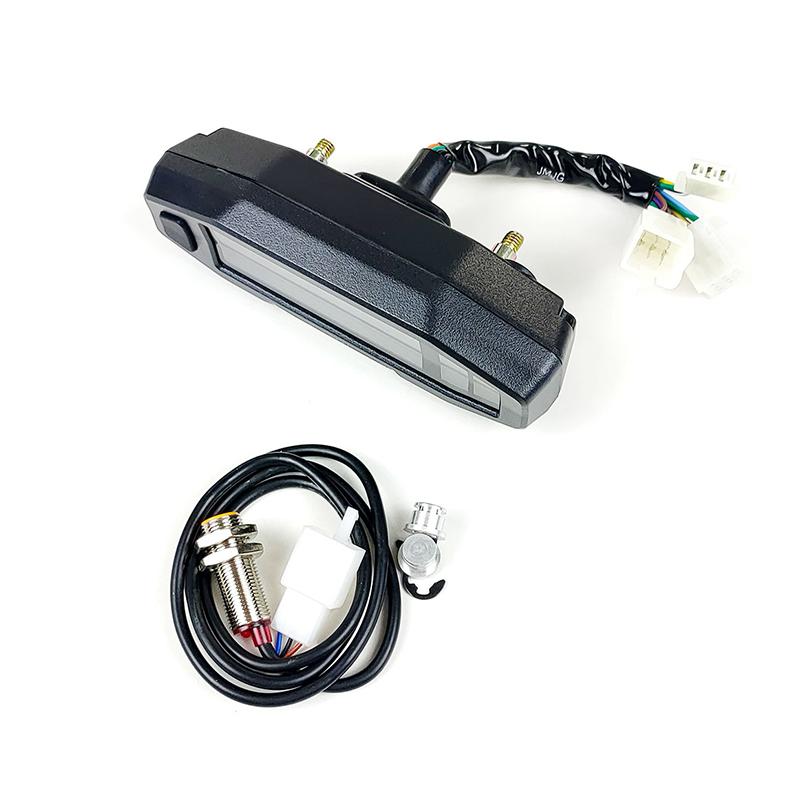 Motorcycle LCD Digital Odometer Speedometer Universal AD Mini Tachometer Dashboard Instrument LED Display For Russian KR200