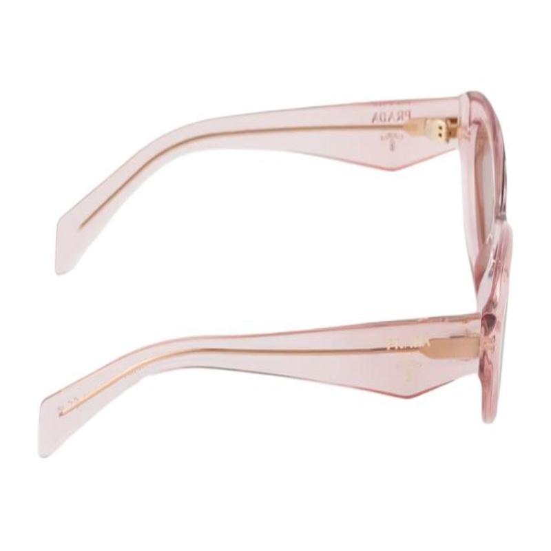 Prada Temple Logo Acetate Irregular Sunglasses Women's Pink