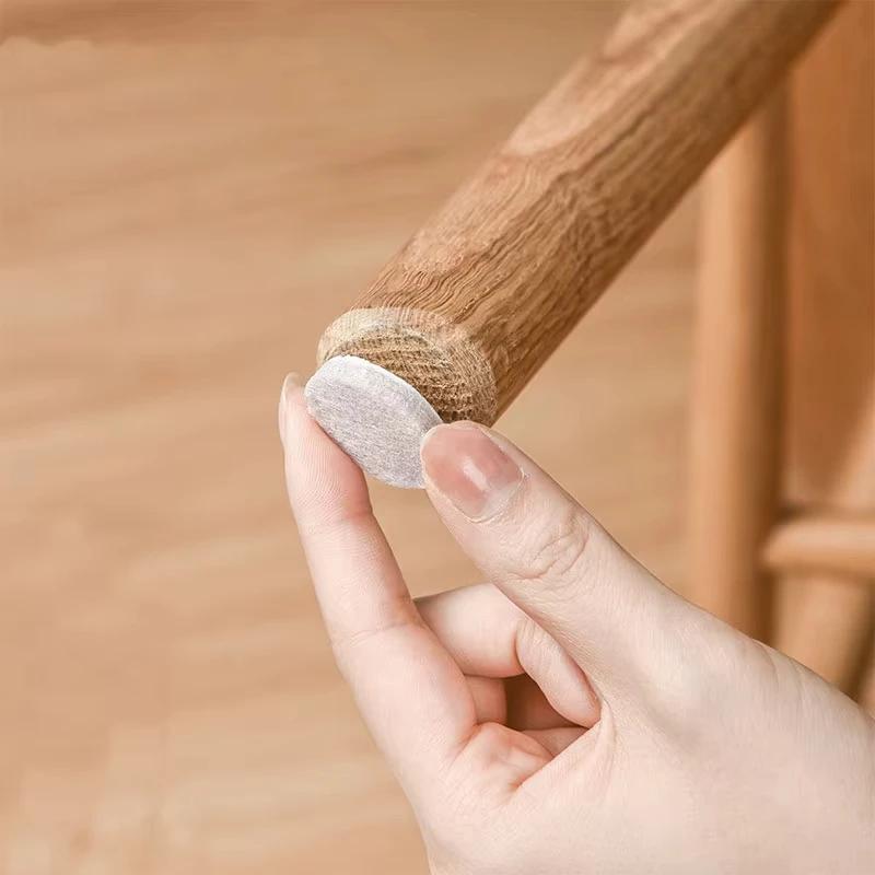 Thickened Self-adhesive Felt Chair Leg Pads Anti Slip Scratch Resistant Noise Resistant Floor Furniture Protection Pads Gaskets