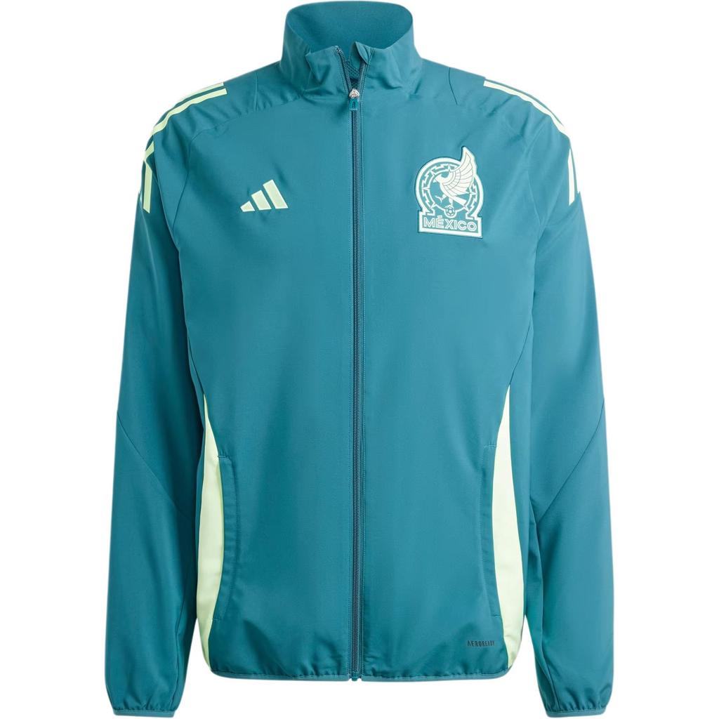 Adidas Logo Stripe Slim Fit Zip Long Sleeve Jacket Men Jacket Mystery-Green IP6350