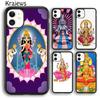 Krajews Lakshmi Hindu Goddess Phone Case Cover For iPhone 17 Air 16 15 14 Plus 11 12 13 Pro Max Coque Shell Fundas