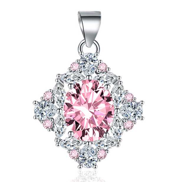 Sace Gems Collier pendentif classique de luxe en Zircon pour femmes, bijoux, cadeau de fête de promesse de mariage