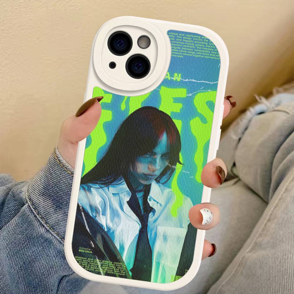 Pop Singer B-Billie Phone Case For IPhone 16 15 14 13 12 11 Pro Max Plus Leather Soft Cover
