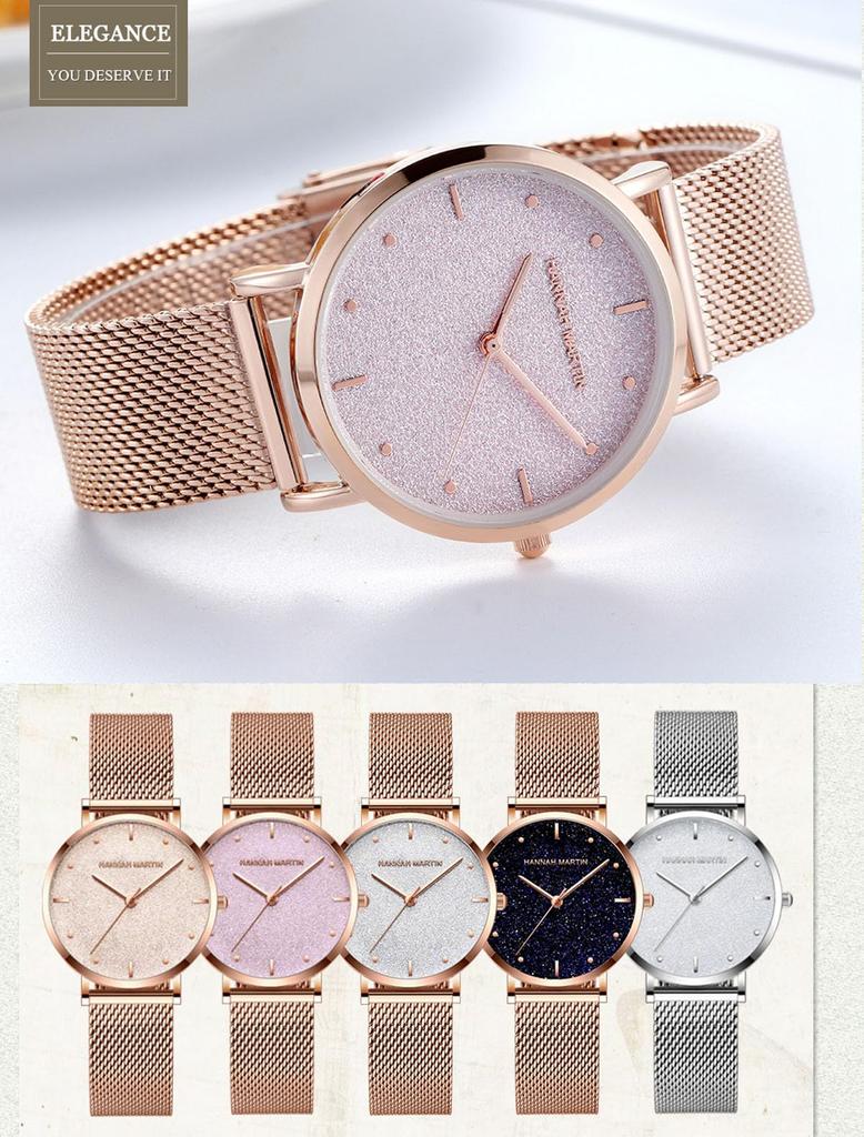 Hannah Martin Business Watch Women's Watch, Stylish, Classic, Simple, (Rose Gold)