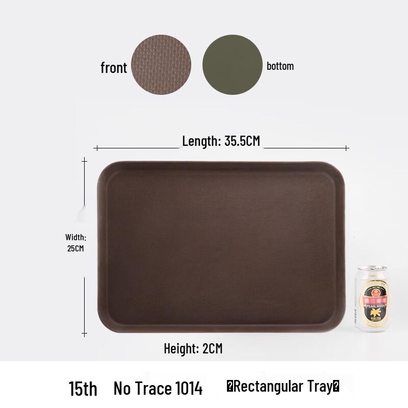 Jieyachie Rectangular Straw Fast Food Serving Tray