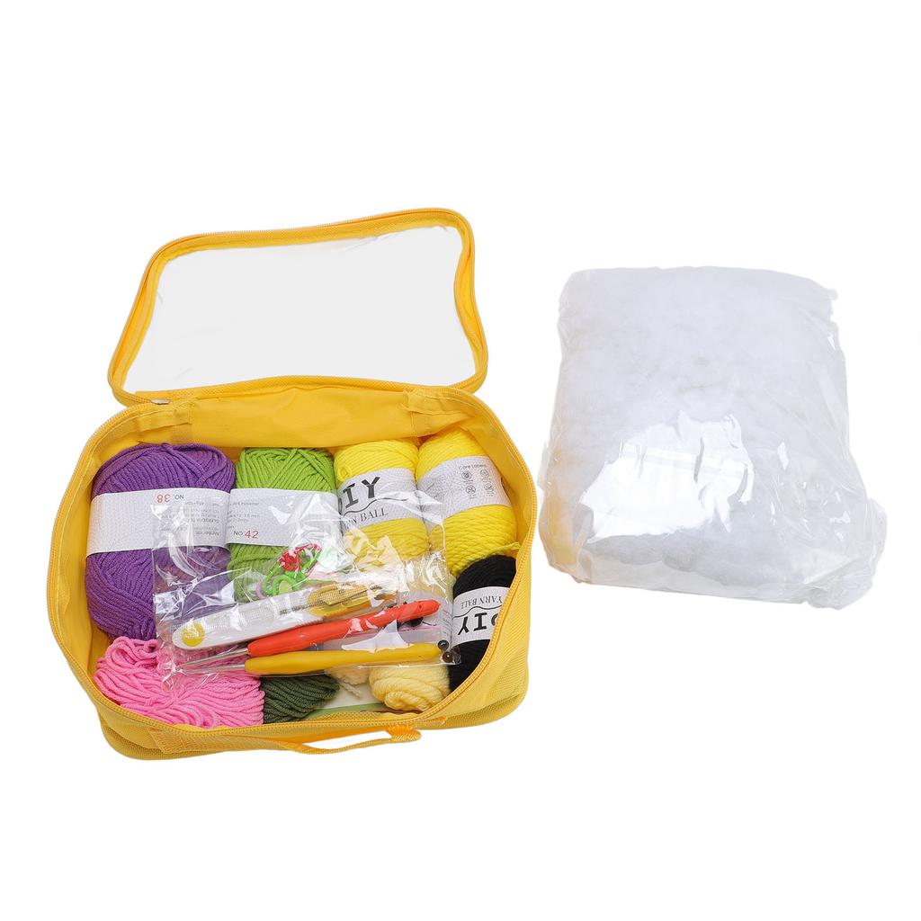 Crochet Kit for Beginners Adults and Kids Crochet Starter Kit with Colorful Yarn Balls