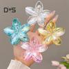 Women Hair Clip Transparent Gradient Color Back Head Hair Claw Strong Grip Shark Hair Accessories Daily Wear
