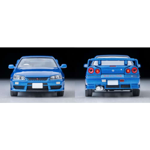 TOMYTEC Tomica Limited Vintage Neo 1/64 Scale LV-N353b Nissan Skyline 2-Door Sports Coupe 25GT TURBO with Optional Parts, Blue, 2000 Model, Finished M