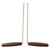 2 Pack 99.9% Copper Dowsing Rods with Real Birch Wood Comfort Handles