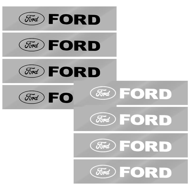 Car Door Sticker Carbon Fiber Scratches Auto Handle Protection Film For Ford F150 F250 Edge Escape Transit Fusion