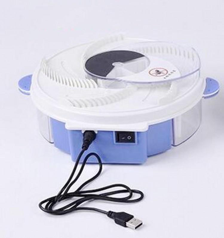 Rechargeable Electric Fly Swatter & Automatic Rotating Fly Catcher Cage
