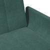 2 Seater Sofa Bed with Footstool Dark Green Velvet