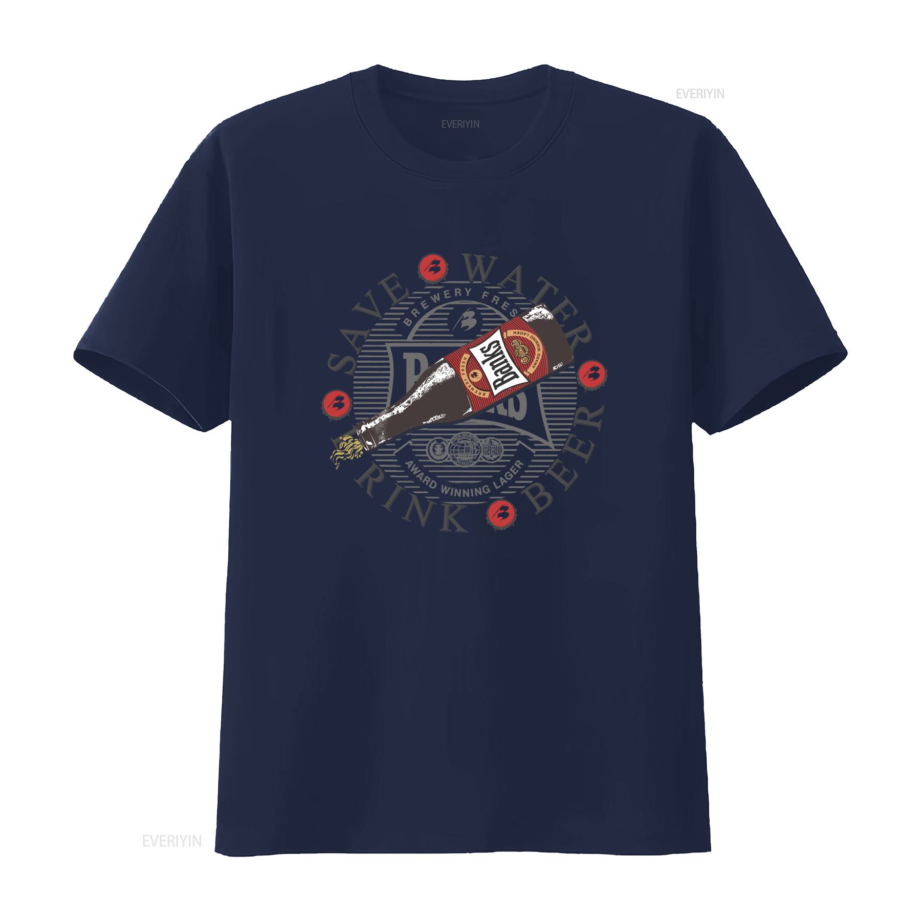 

Vintage 90s Banks Beer T Shirt Save Water Drink Design Size L vintage Washed Soft Unisex Stretched Top For Everyday Wear L