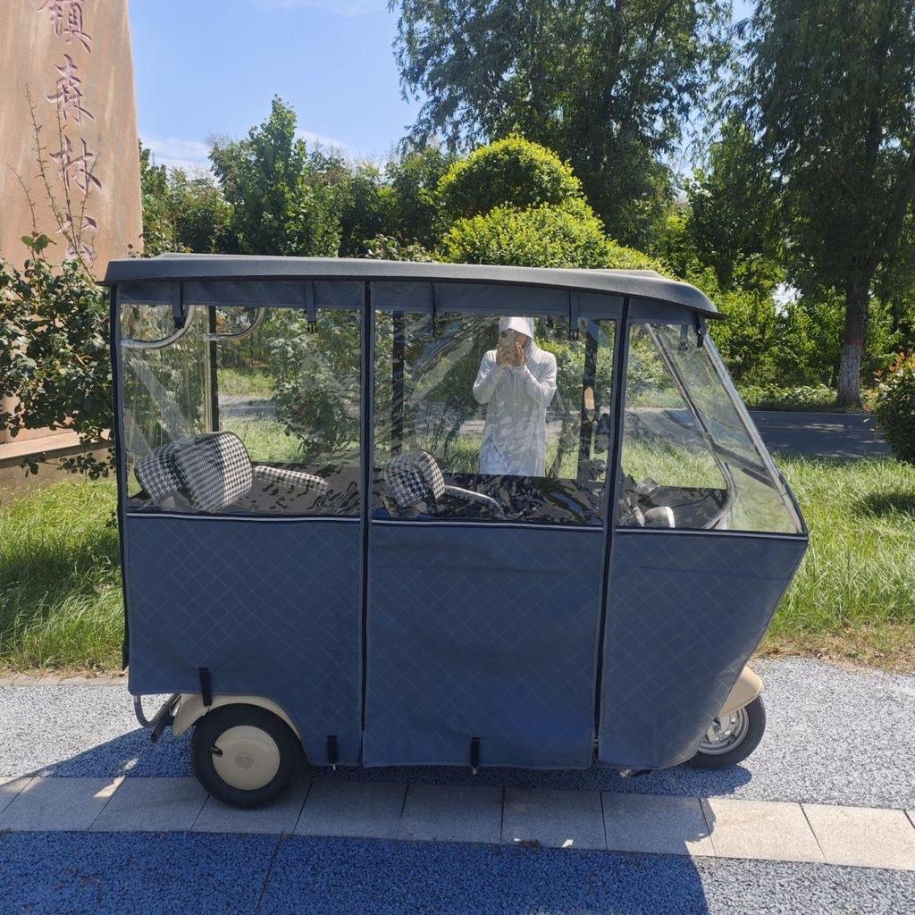 All-Weather Electric Tricycle Rain Canopy - Universal Three-Wheeled Cover