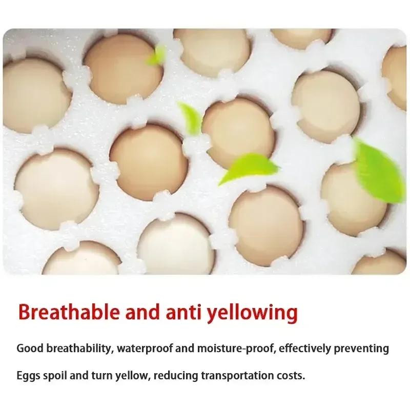 Tavă de protecție pentru ouă din spumă Cutie cadou Tavă pentru ouă din bumbac perlat Ventilație Rezistență la cutremur Măsuri anti-cădere Cutie pentru pachet expres