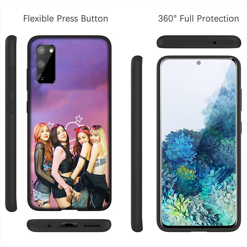 for Motorola Moto Edge 70 60 50 G54 G86 Samsung Galaxy S25 iPhone 17 16 15 Xiaomi Redmi Note 14 13 Pro Max Phone Case Kpop Pinks Korean Black Cover