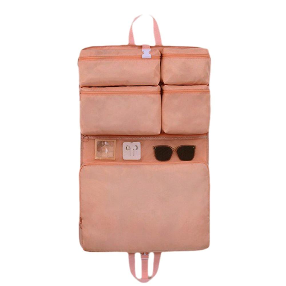 Dustproof Clothes Storage Bag Large Capacity Hanging Underwear Storage Bag  Travel розовый