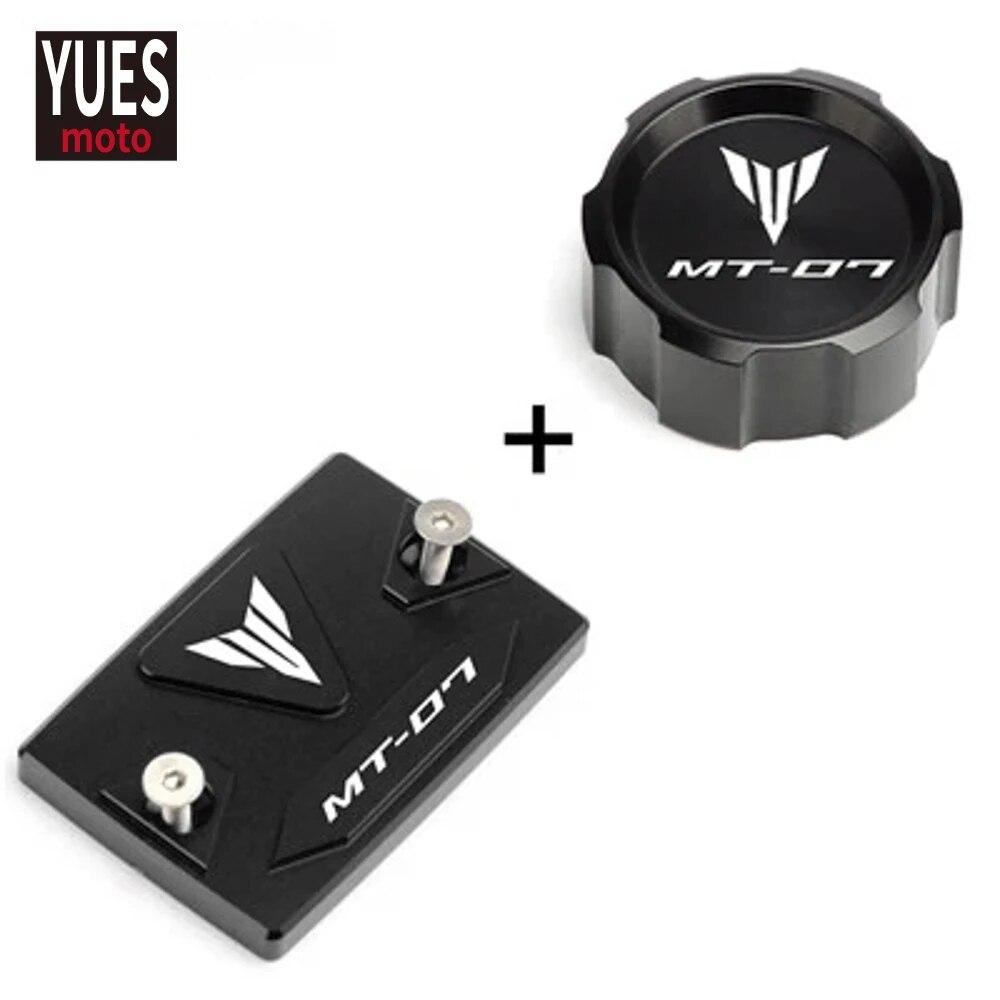 Motorcycle Accessories CNC Front & Rear Brake Fluid Cylinder Master Reservoir Cover Cap For Yamaha MT-07 MT 07 Mt07 2014-