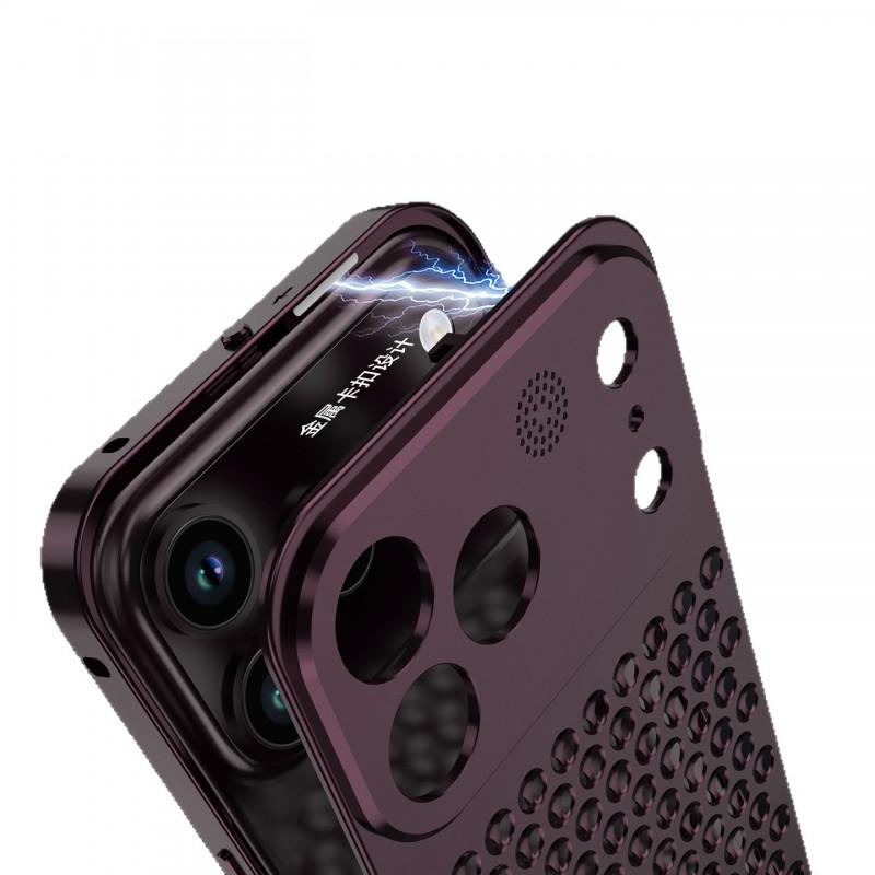 Aluminum Honeycomb Cooling Phone Case IPhone 18 Pro Max Detachable Aroma Clip Stylish Hard Shell