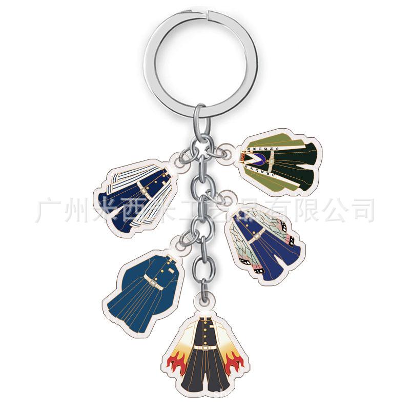 Anime Demon Slayer Acrylic Keychain Transparent Charm Manufacturer Direct Supply Multiple Styles Bulk Custom Beautiful Design