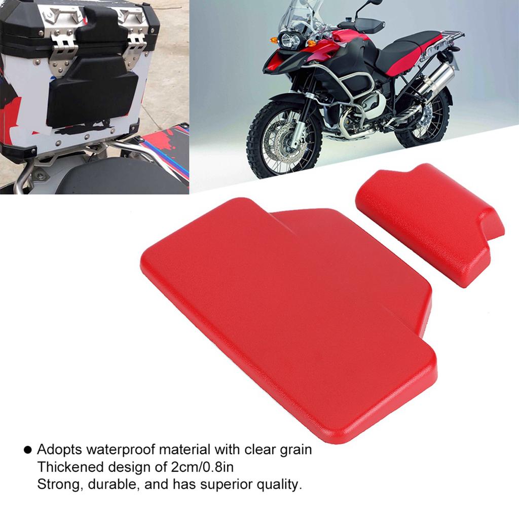 Rubber Rear Pad Saddlebag Passenger Backrest Accessory Fit for F800GS(Black)