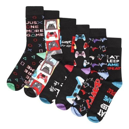 Soxy Childrens/Kids Gamer For Life Socks (Pack of 6)
