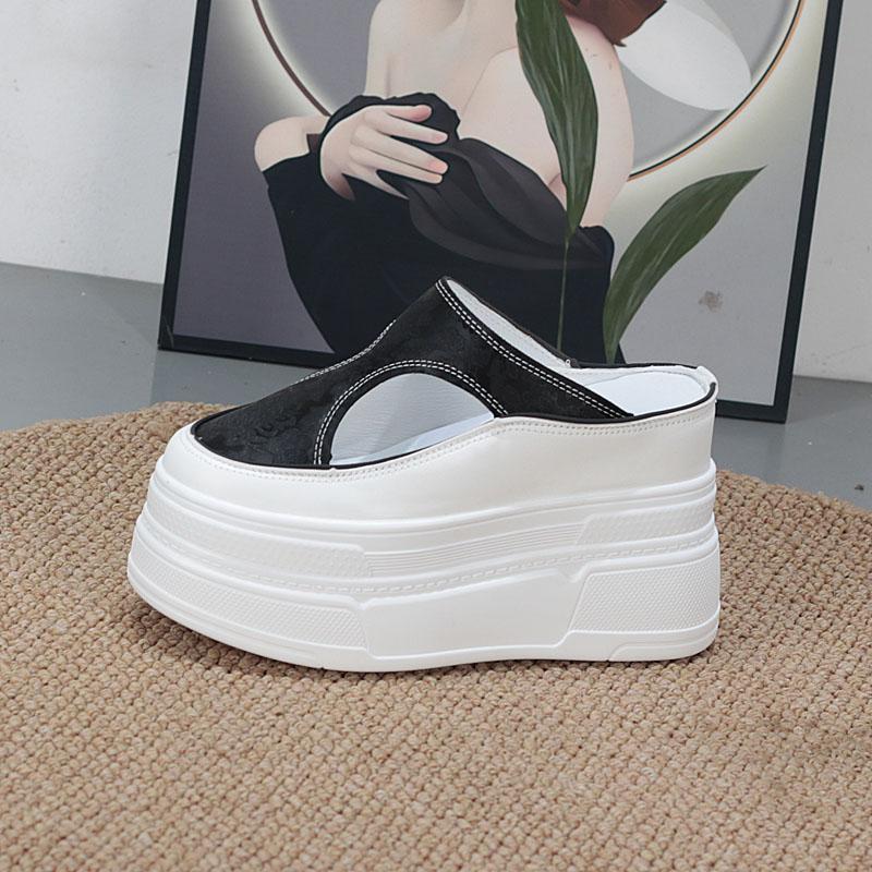 Fashion 7CM 11CM Platform Sneakers for Women Slip on Platform Slippers Flip Flop Women Casual Shoes Wedge Heel Women Summer Shoes