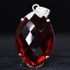 Red Topaz 132ct Marquise Cut 925 Sterling Silver Pendant Certified
