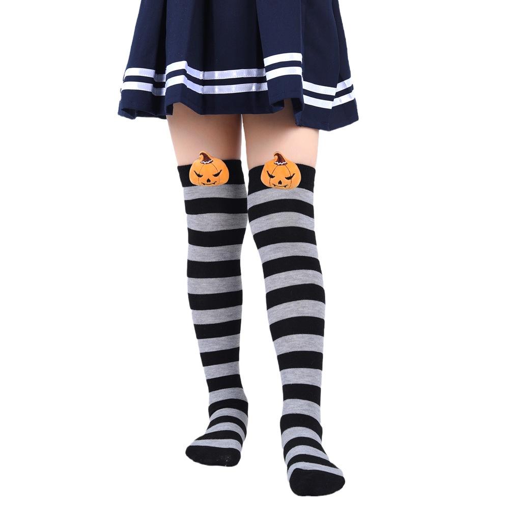 New Arrival Pumpkin Demon Halloween Socks For Kids Plush Toy Long Tube Socks