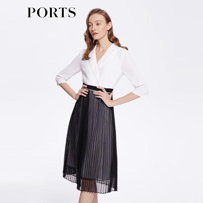 

PORTS Women s Elegant Mesh-Spliced Blazer Dress XS /2