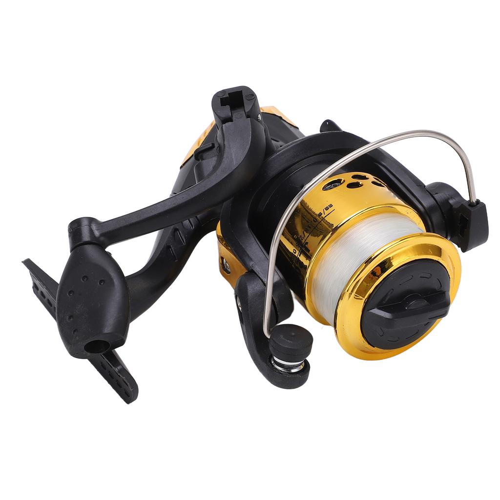 Fishing Spinning Reel Metal Spool 3BB Ball Bearings Metal Line Cup with 40M NO.6 LineGolden Fishing Reel with Line