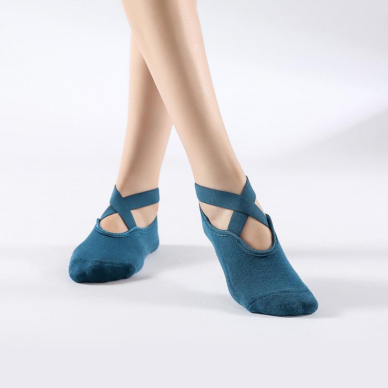 1/3/5pairs Women Yoga Anti-slip Socks Ladies Ventilation Ballet Dance Gym Fitness Pilates Cotton Socks Bottom Velvet Dance Socks