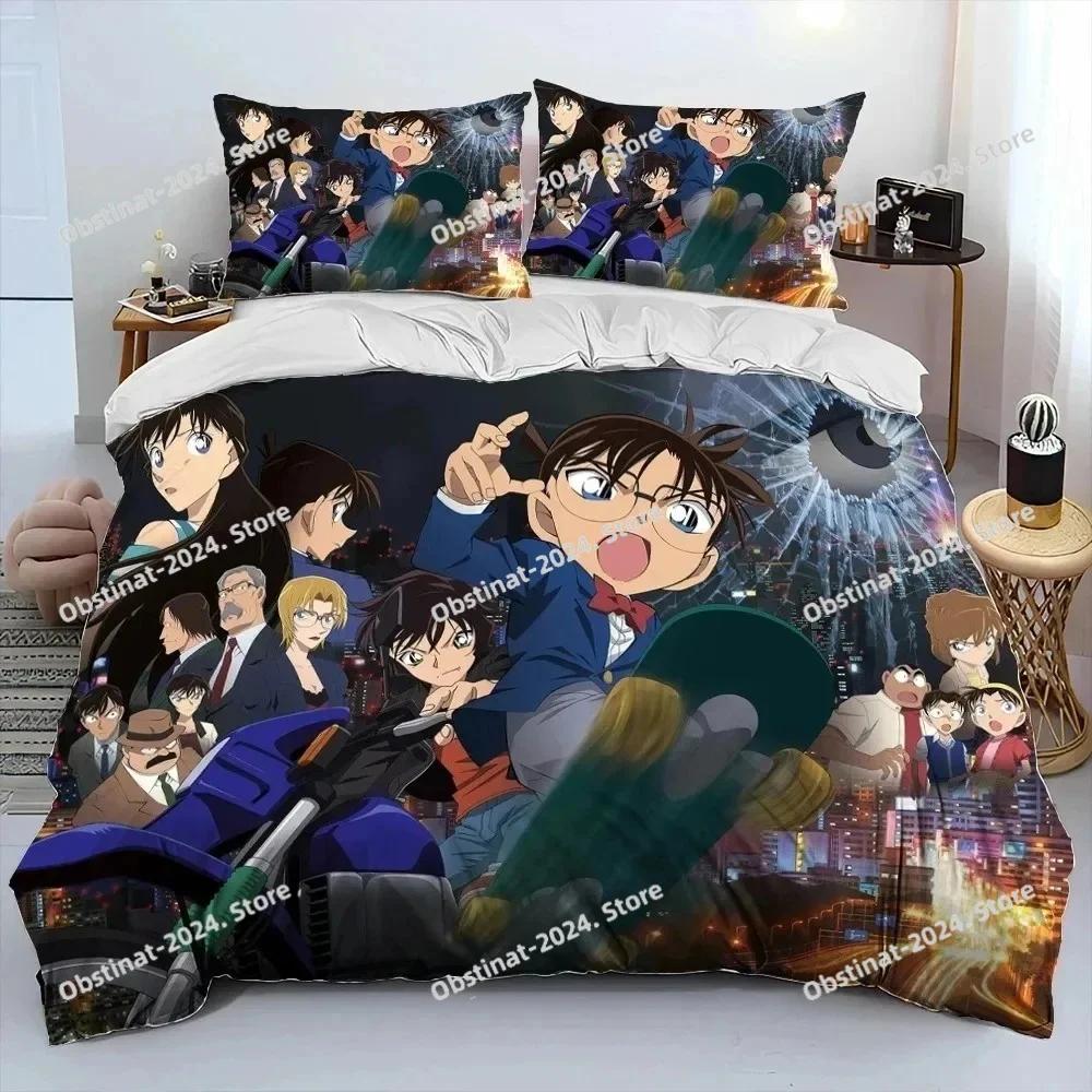 

Detective C-Conan Carton Beding Set Printed Bed Linen Set With Pilowcase Bed Soft Duvet Cover Soft Single Double Quen Super King-Sized Dimensionsd 100*200cm Single