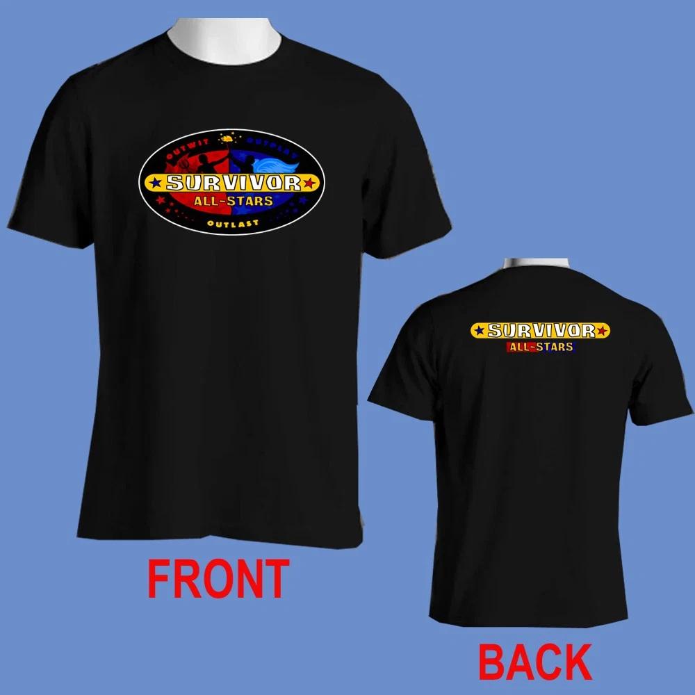 Survivor All Stars Outwit Outplay Men s T-Shirt Women s Tee Top Unisex Black Size S-5XL S