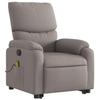 VidaXL Recliner Massage Chair Taupe Fabric 3204844