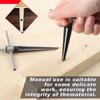 Hand Held Tapered Reamers with T-Handle Handle Drilling Tools Woodworker Cutting Tool Luthier Guitar Tools 6 Fluted Chamfer Ream